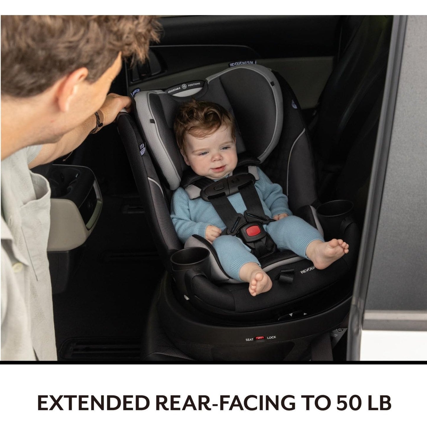 Evenflo® Revolve360™ Slim 2-in-1 Rotational Car Seat Canton Black