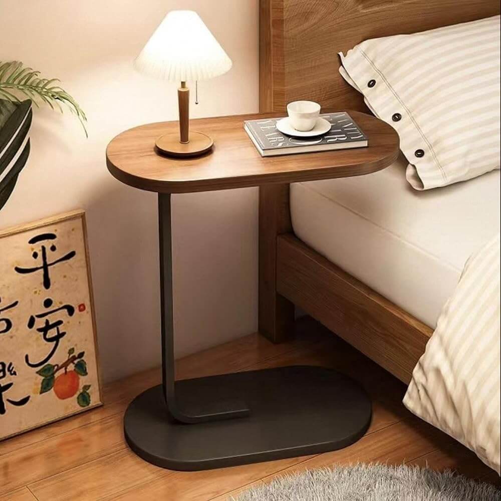 C-shaped side table