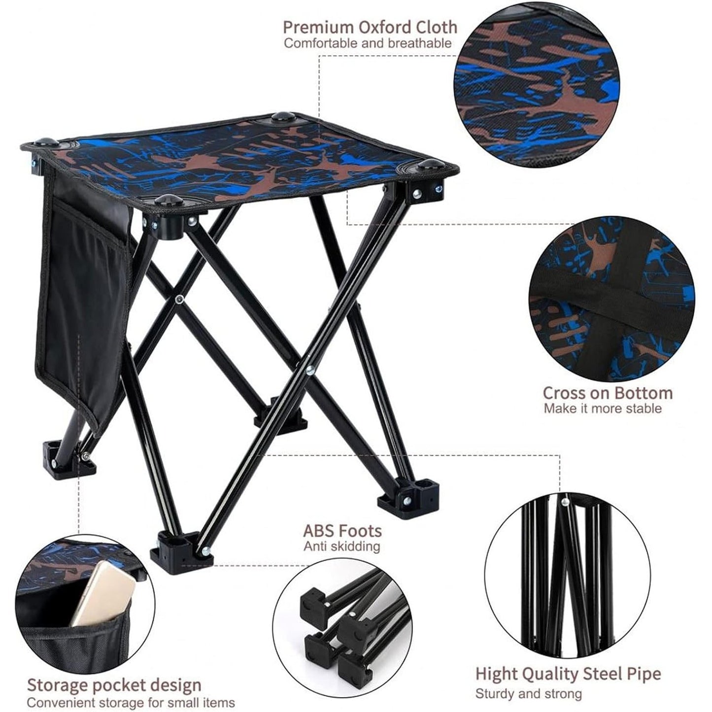 Portable PicNic Steel Chair