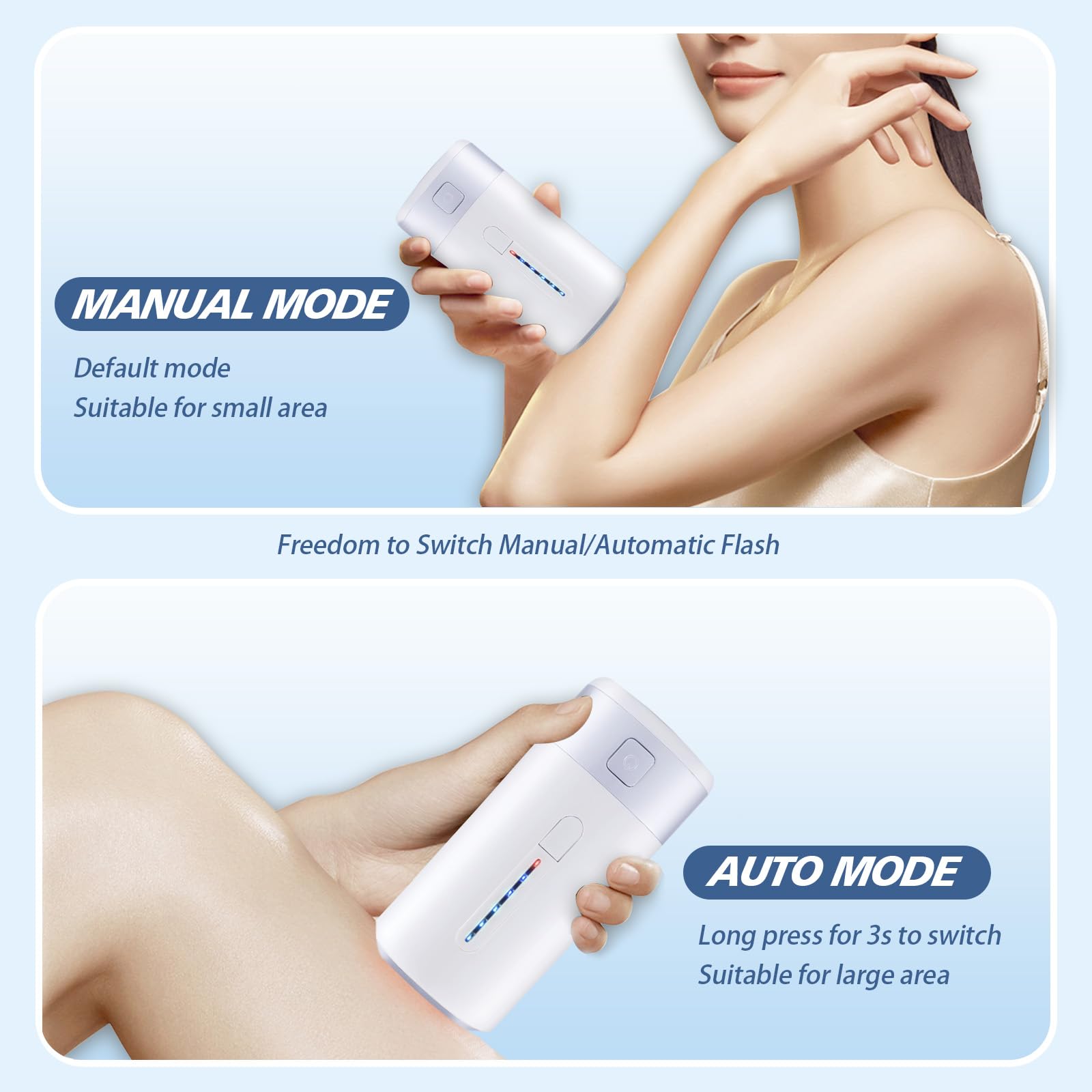Laser Hair Removal for Women Men Permanent IPL Hair Remover Device for Home Use with 5 Levels Mini Painless Use for Body & Face, Corded - Medaid International