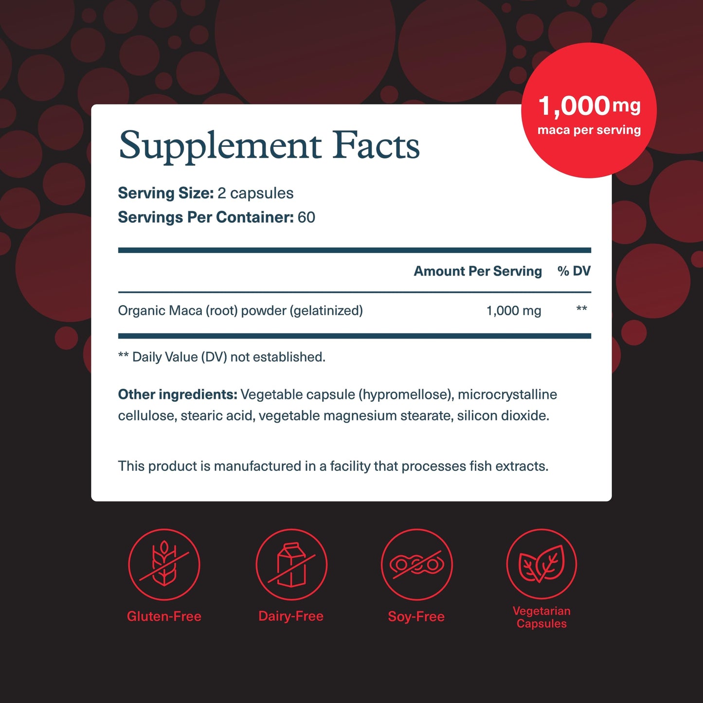 Youtheory Men's Maca - Vegan Maca Supplement for Men - Supports Energy, Stamina & Endurance* - Dairy, Soy & Gluten Free - 120 Vegetable Capsules - Medaid International