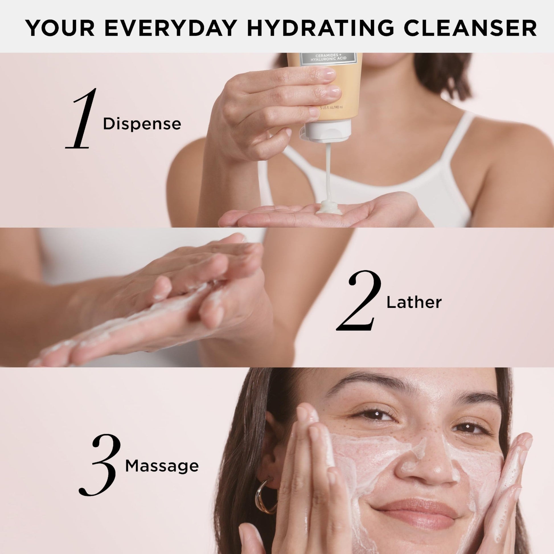 IT Cosmetics Confidence in a Cleanser - Hydrating Serum Foaming Face Wash With Hyaluronic Acid & Ceramides, Gentle Makeup Remover, Skin Barrier Support, Non-Stripping, Sulfate-Free - 5 fl oz - Medaid International