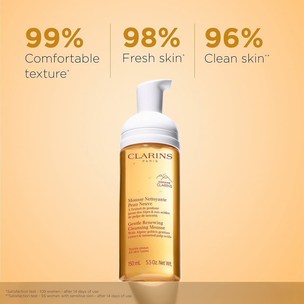 CLARINS - GENTLE RENEWING CLEANSING MOUSSE | 150 ML - Medaid International