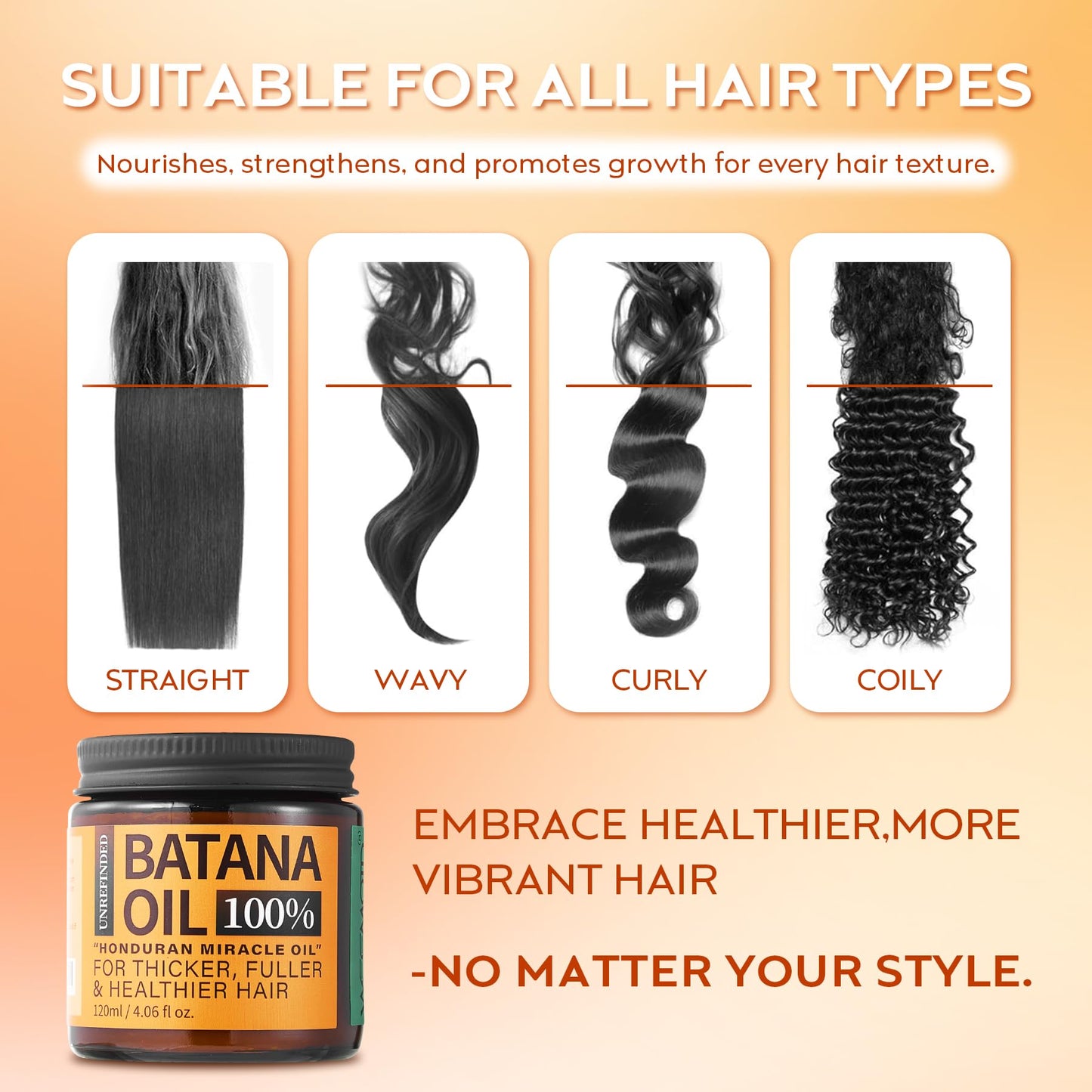Batana Oil for Hair Growth Dr Sebi, 100% Raw Organic Batana Hair Mask from Honduras, Wild Growth Hair Oil, Scalp Oil Promotes Hair Thickness, Prevents Loss for Men & Women, 4.06 fl oz (1 Pack) - Medaid International