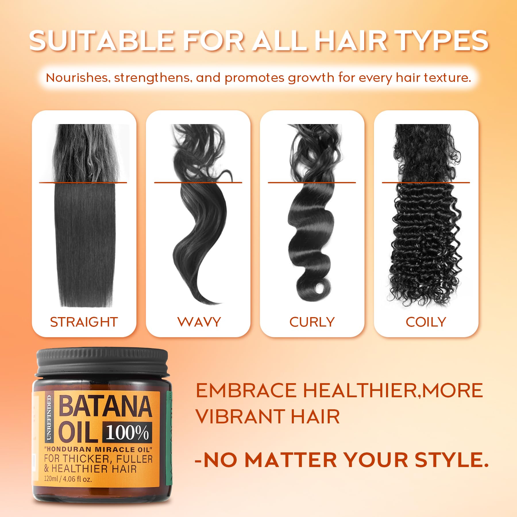 Batana Oil for Hair Growth Dr Sebi, 100% Raw Organic Batana Hair Mask from Honduras, Wild Growth Hair Oil, Scalp Oil Promotes Hair Thickness, Prevents Loss for Men & Women, 4.06 fl oz (1 Pack) - Medaid International