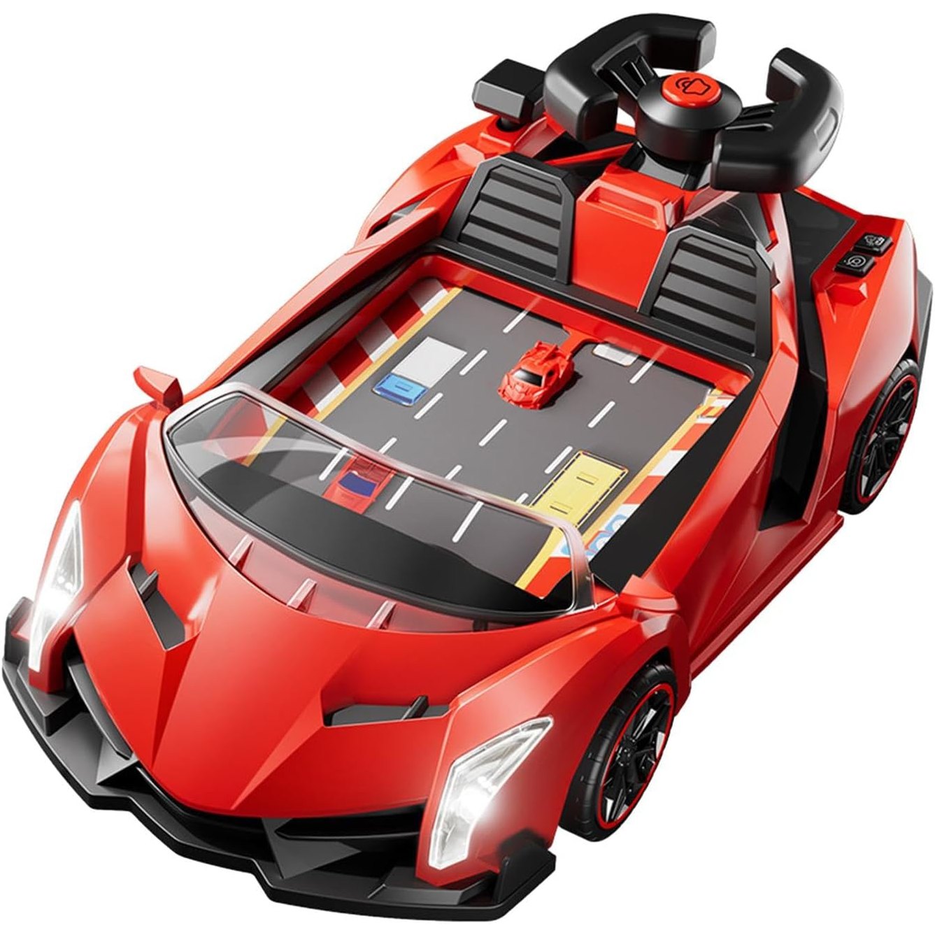 Driving Simulator 2025 - Interactive Steering Wheel Toy for Kids Ages 3+