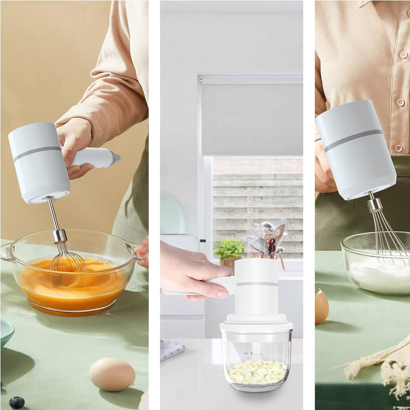 3 in1  Electric Food Chopper with 300ml Blender Bowl