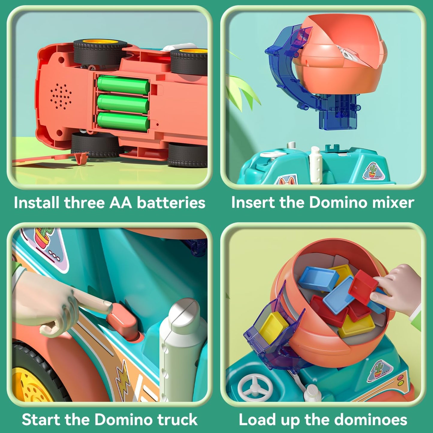 Domino Car™ - Creative Domino Fun - Domino Stone Army