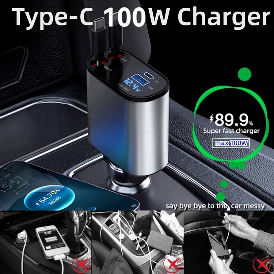 4in1 Fast Car Charger - Medaid International