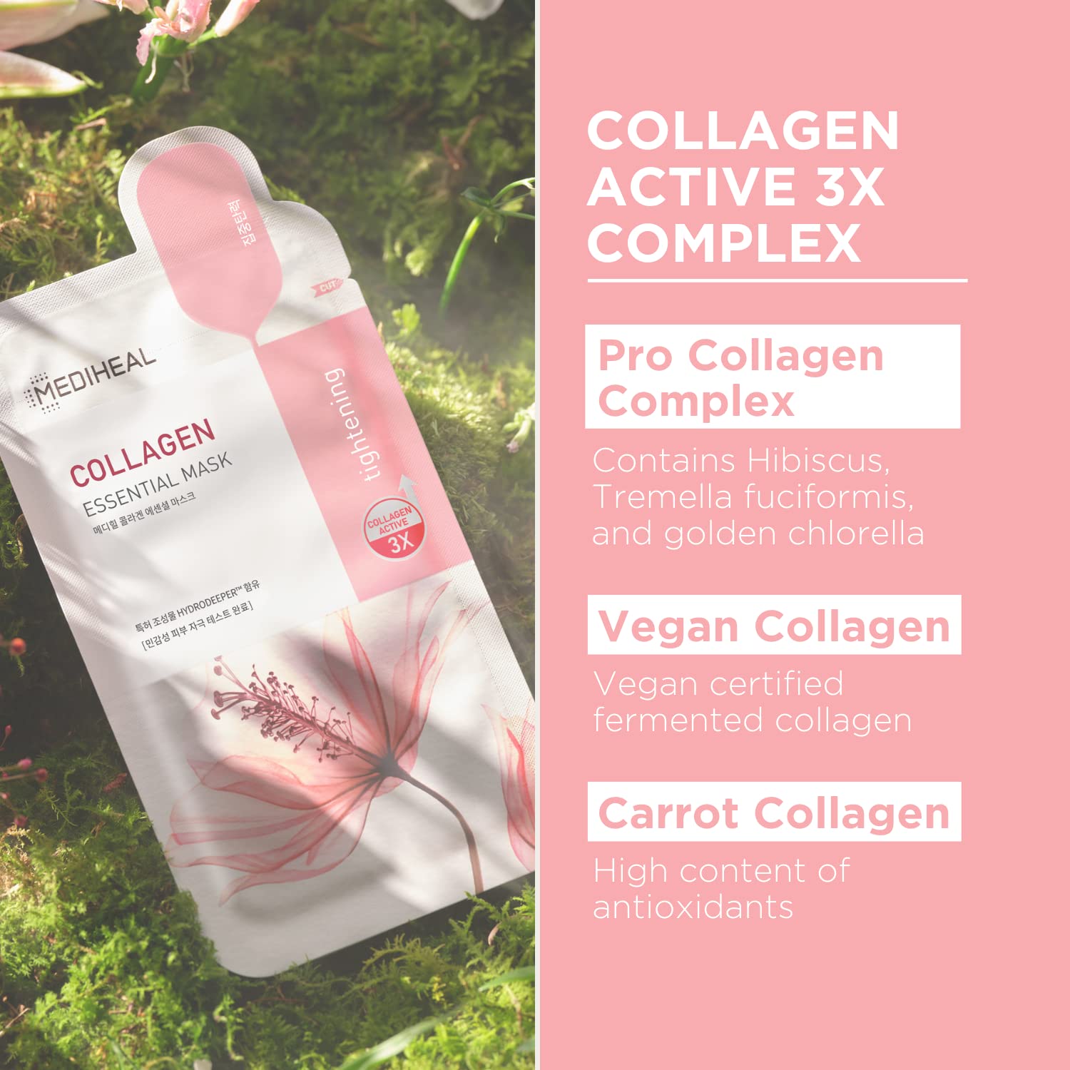 Mediheal Official Best Korean Sheet Mask - Collagen Essential Face Mask 10 Sheets Lifting and Firming For All Skin Types Value Sets - Medaid International