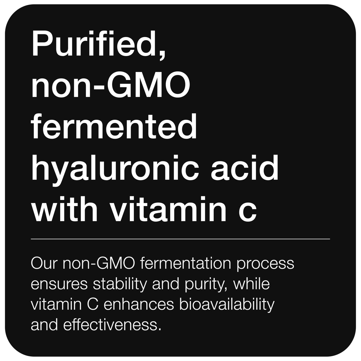 Hyaluronic Acid Supplements – Lab Tested 95% Ultra High Purity – Fermented and Bioavailable with Vitamin C – Third Party Lab Tested – 180 Capsules - Medaid International