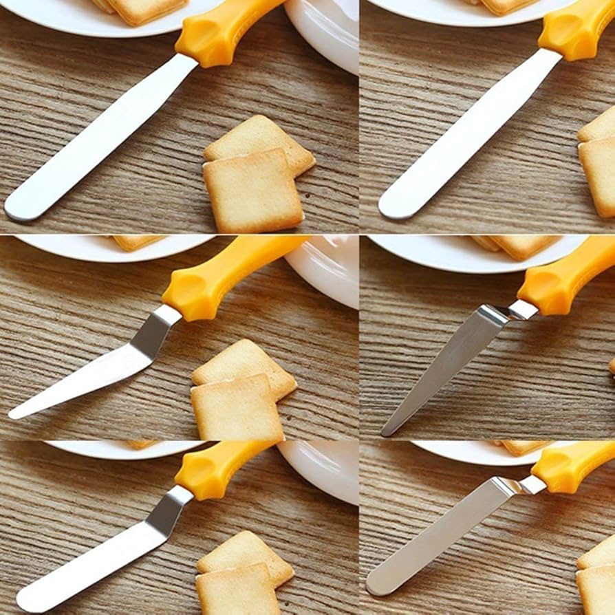 3 in 1 Multi Function Stainless Steel Cake Icing Spatula Set | Decorating Tools Knife Cream Frosting
