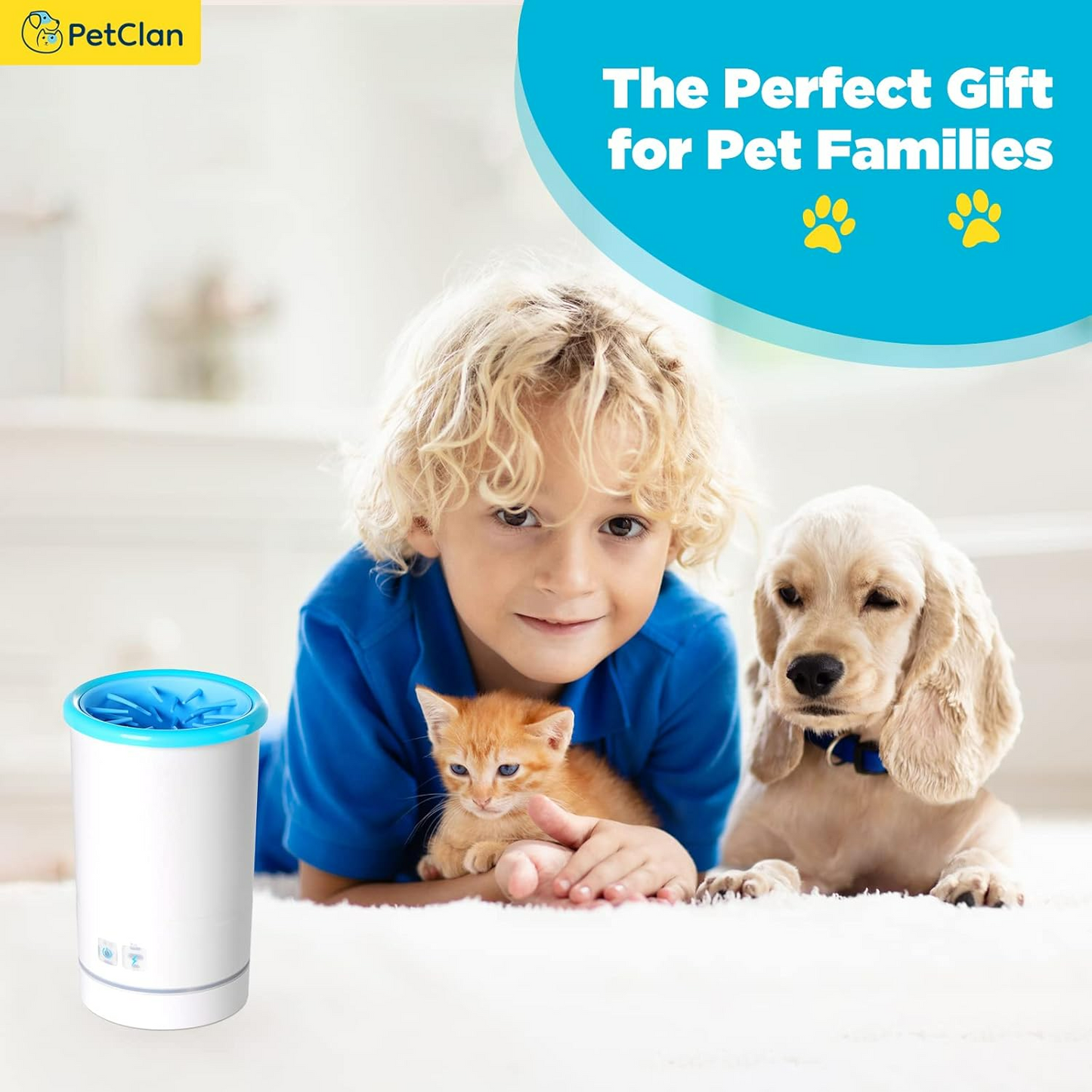 Dog Pet Foot Cleaner Rechargeable Soft Brushes for Small & Medium Dogs - Medaid International