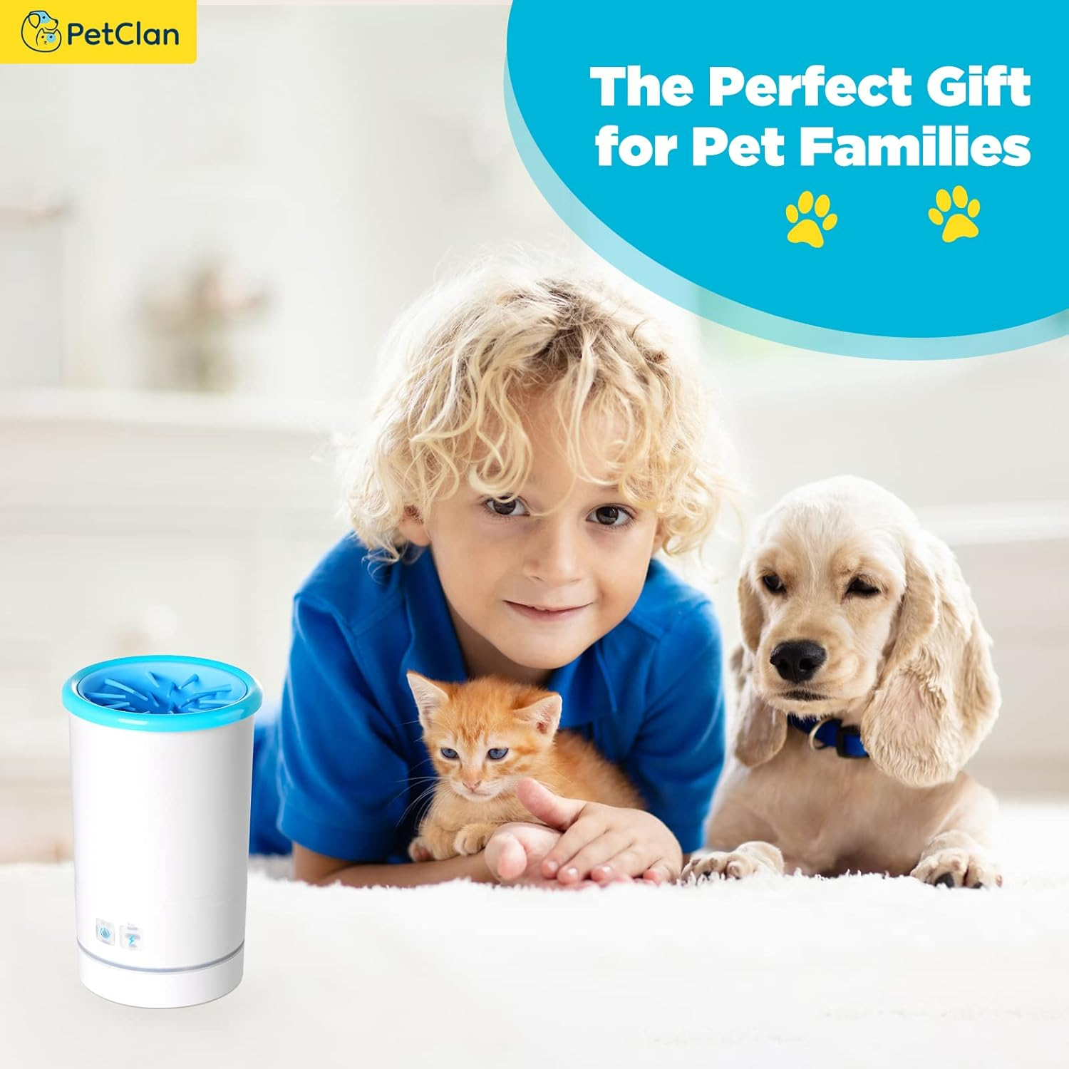 Dog Pet Foot Cleaner Rechargeable Soft Brushes for Small & Medium Dogs - Medaid International