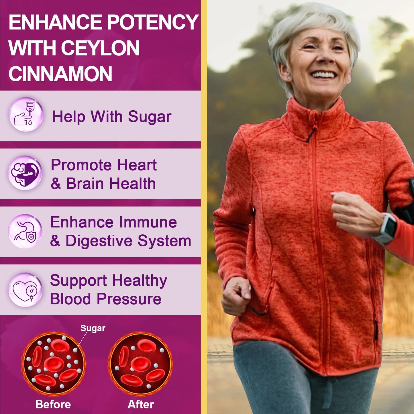 ZEBORA Premium Berberine HCL Supplement 1200 mg, Berberine GLP-1 Support with Ceylon Cinnamon, ALA & Capric Acid, Supports Immune & Antioxidant, Non-GMO, 120 Capsules - Medaid International