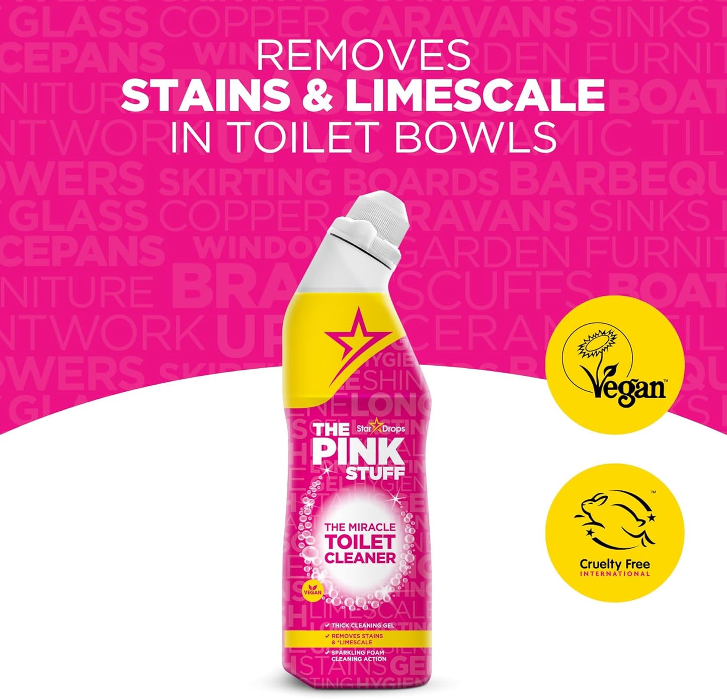 The Pink Stuff Miracle Toilet Cleaner Gel