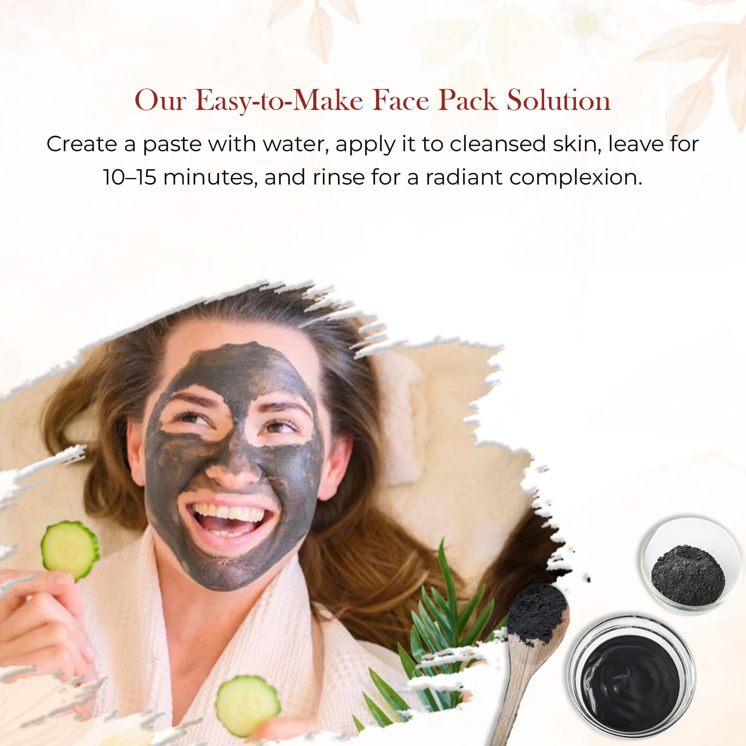 Mirintz 100% Natural Activated Charcoal Powder | (Size) Charcoal Powder for Beauty & Cosmetics | Used in Skin Care, Body Scrub, Facial Cleanser & Face Wash | Ayurvedic Support for Teeth & Soap Making - Medaid International
