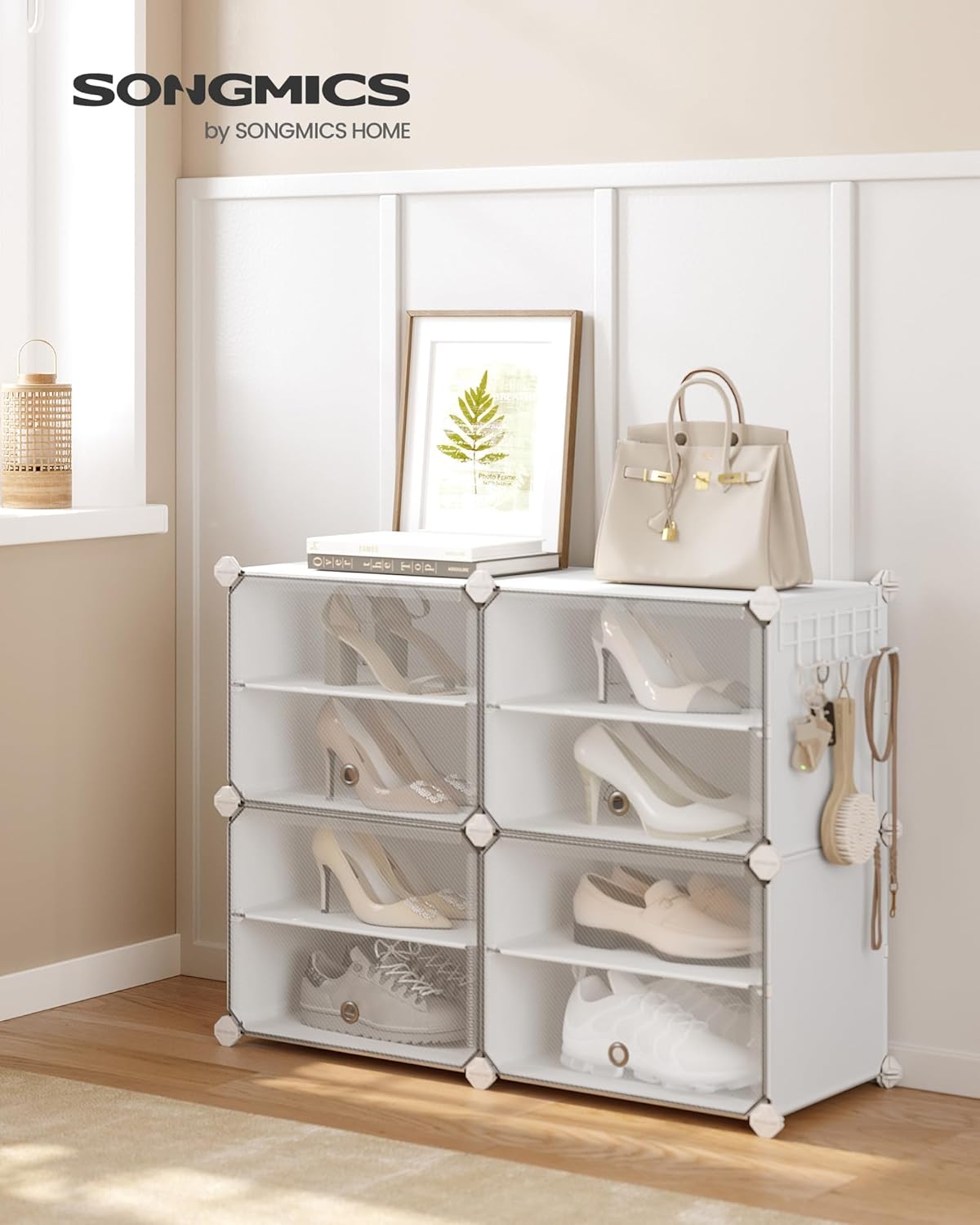 SONGMICS Interlocking Shoe Rack LPC032W01