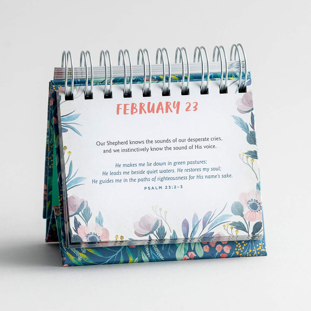 DaySpring - One Minute with God - Perpetual Calendar (J1391), Green, 5 1/2" x 5 1/4" x 1 1/4" - Medaid International