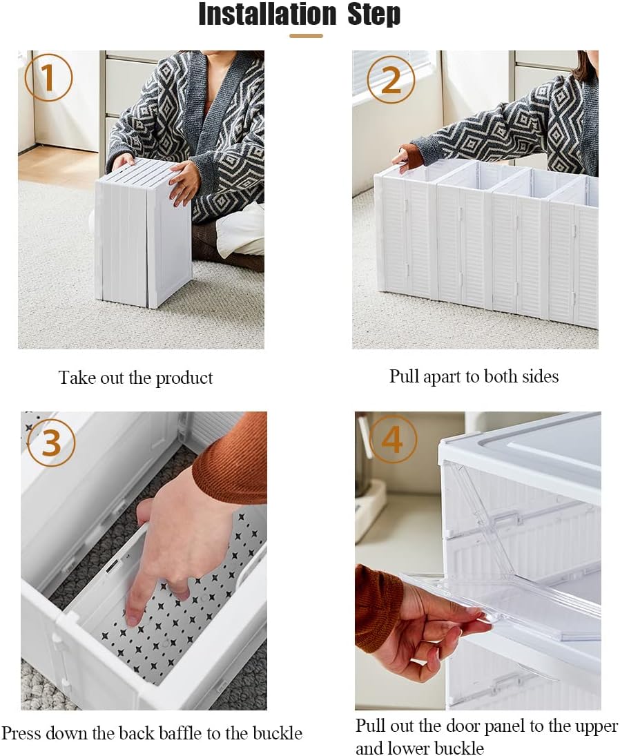 Transparent Foldable Shoes Box