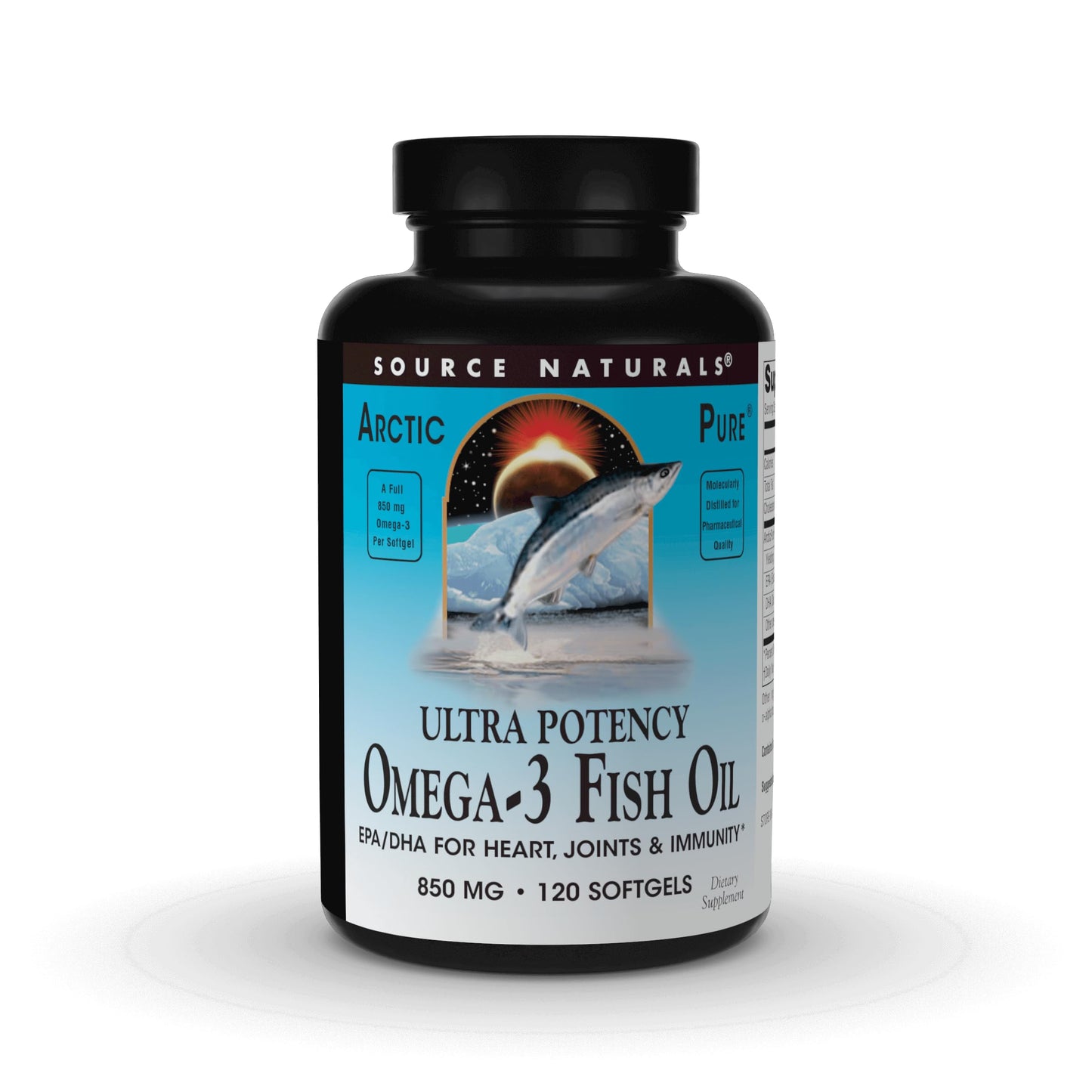 Source Naturals ArcticPure Ultra Potency 850 mg Omega-3 Fish Oil - 120 Softgels - Medaid International
