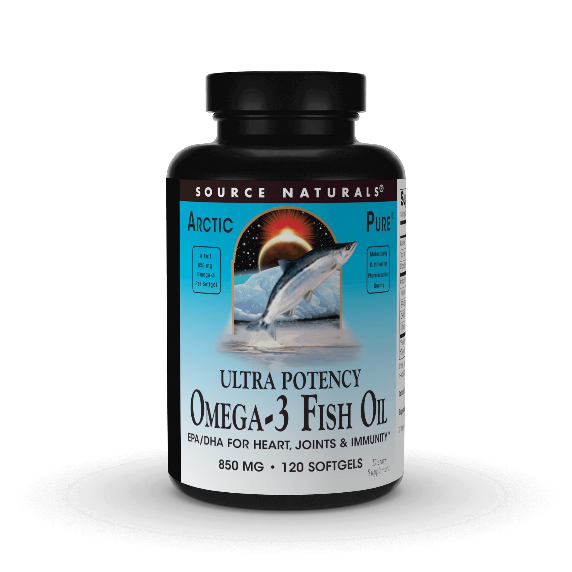 Source Naturals ArcticPure Ultra Potency 850 mg Omega-3 Fish Oil - 120 Softgels - Medaid International