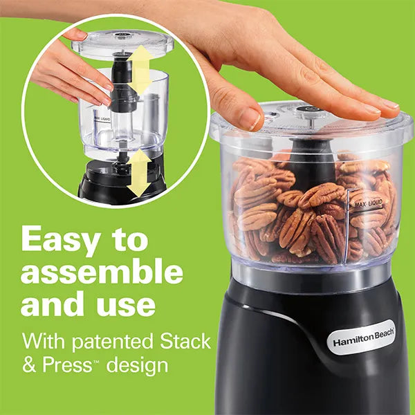 Hamilton Beach STACK & PRESS 3 CUP FOOD CHOPPER