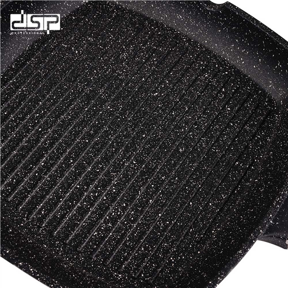 DSP 24CM TOUGHENED NON-STICK GRILLPAN CA006-D24-BLACK