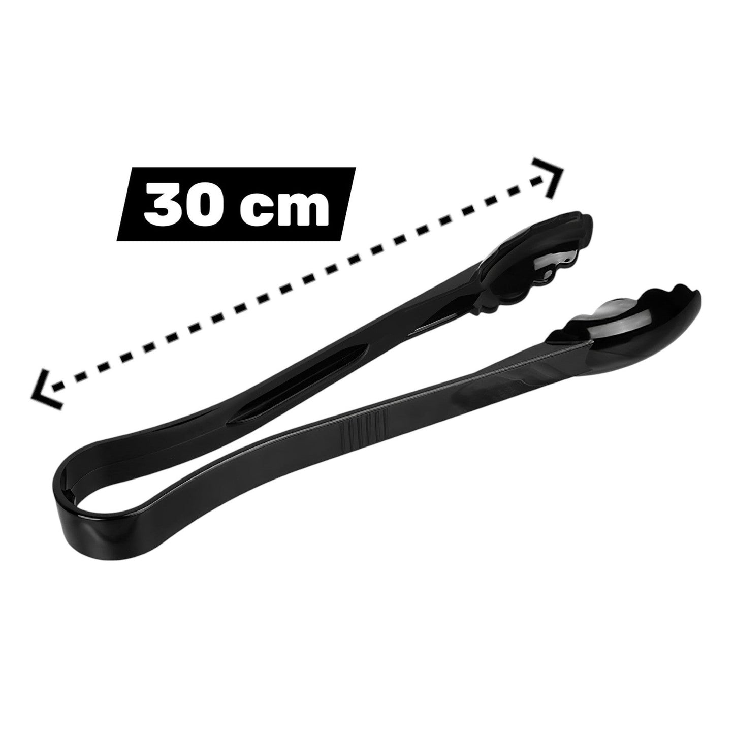 Polycarbonate Big Black Tong 22.5 cm
