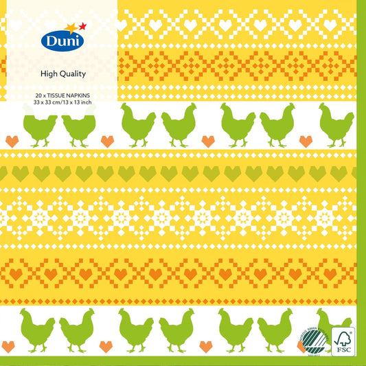 Duni White 33 x33cm  20pc Tissue Napkins  | Duni in Lebanon