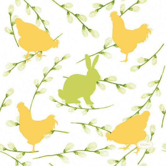 Duni Down scarf 20 pieces 24cm Bunnies&Hens|Duni In Lebanon