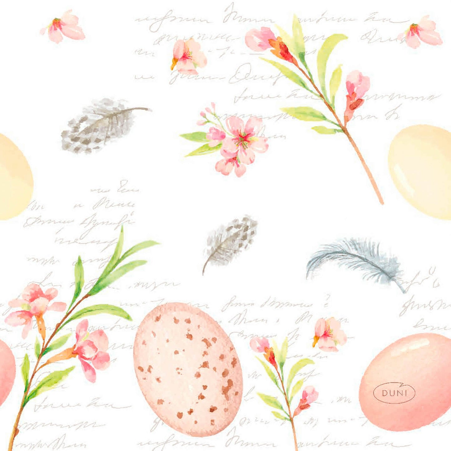 Duni Napkin 20pcs 24cm Bio Eggs + Feathers | Duni In Lebanon