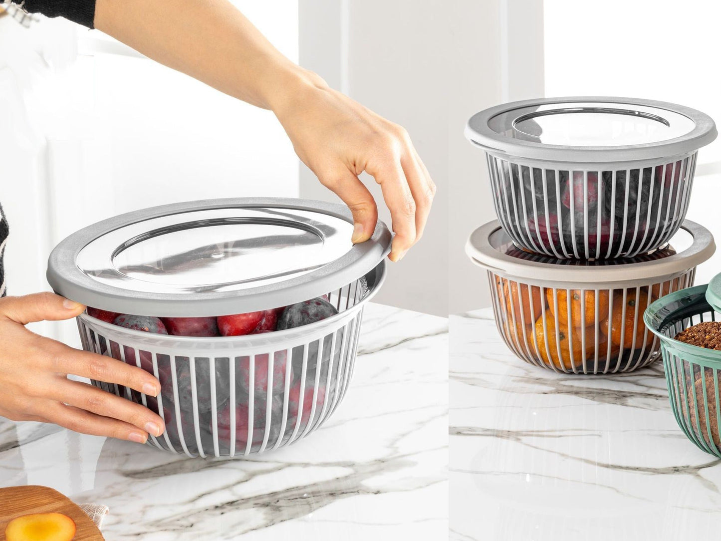Linea Round Bowl 3 L with cover