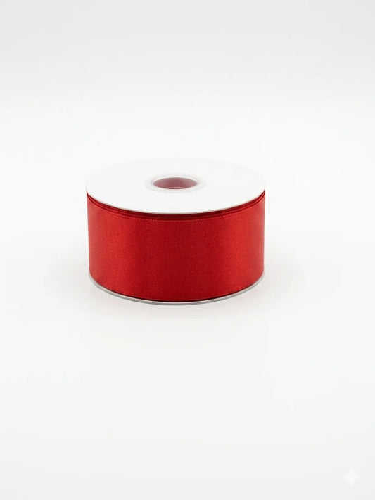 Prasent Vibrant Red Double Faced Satin Ribbon | Prasent In Lebanon