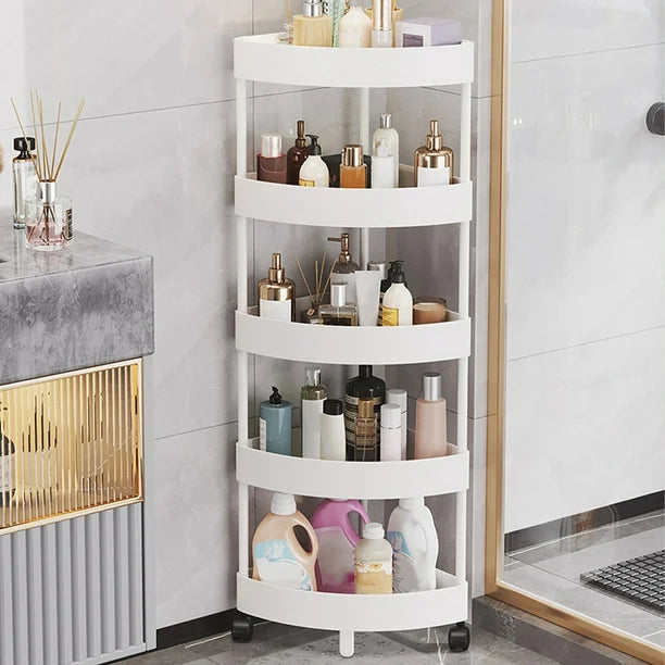 5 layers Rolling Corner Shelf