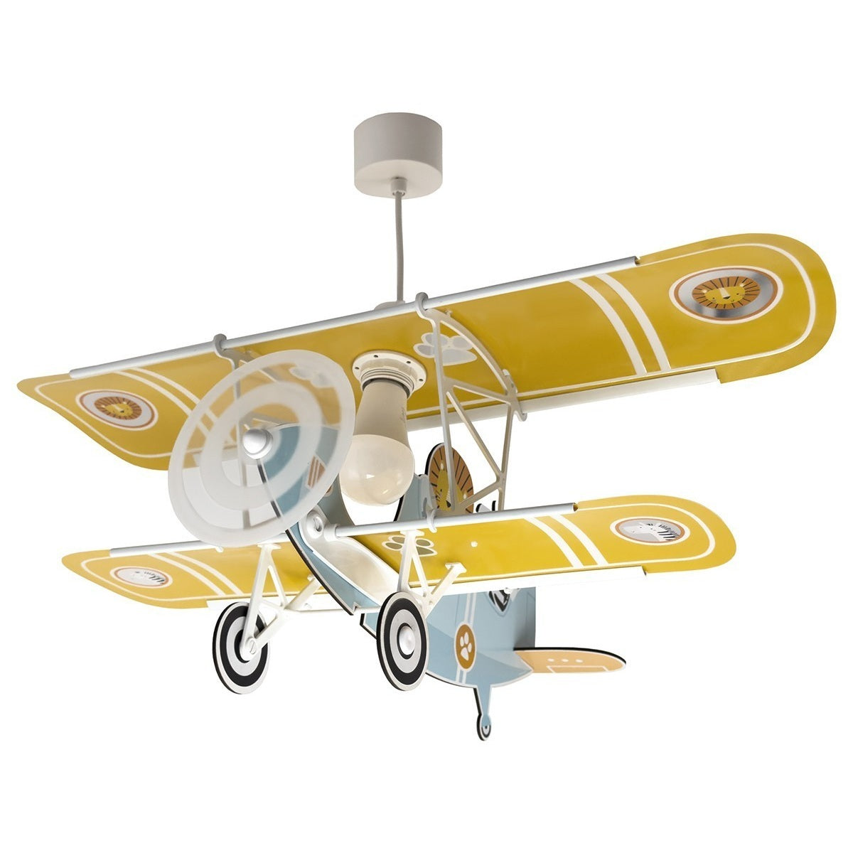 Dalber Children's Hanging Lamp Airplane Little Lion Nursery Light