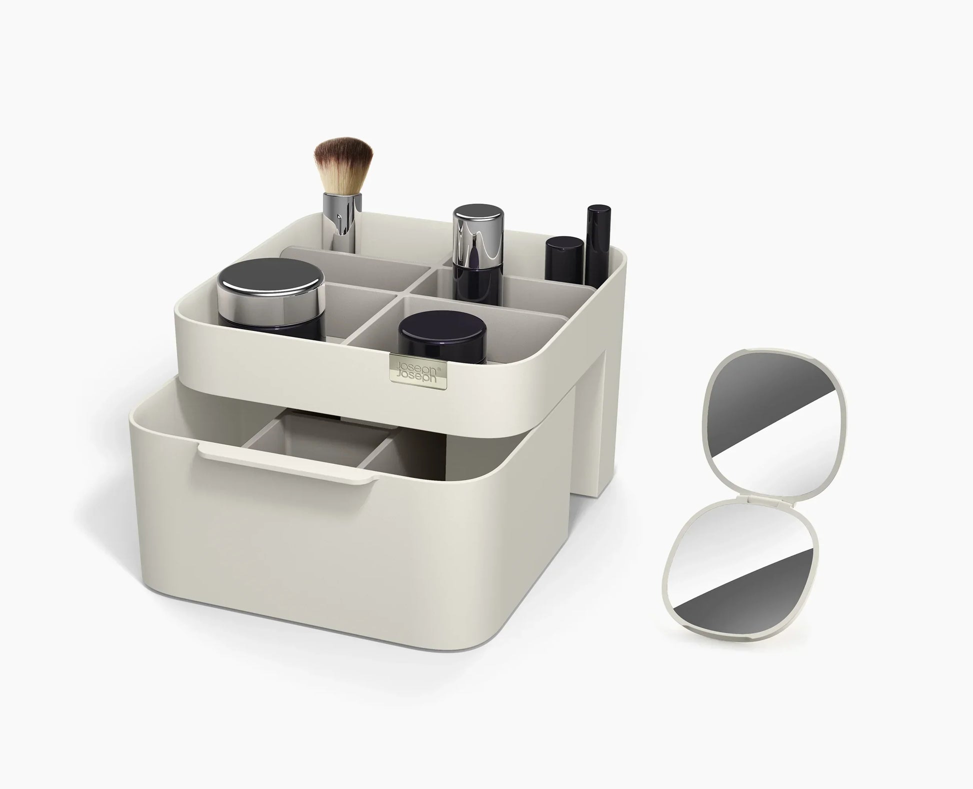 Joseph Joseph Viva Make Me Up Compact Mirror & Makeup Organiser Set