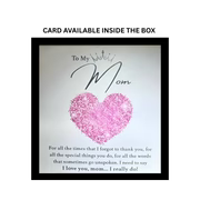 Love Knot Pendant for Her, Necklace with Message Card, Couple Jewelry Mom Note Gift