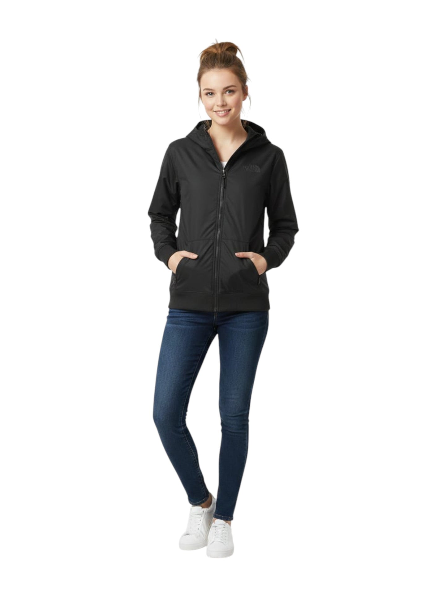 Women's Plain Solid Jacket,Black