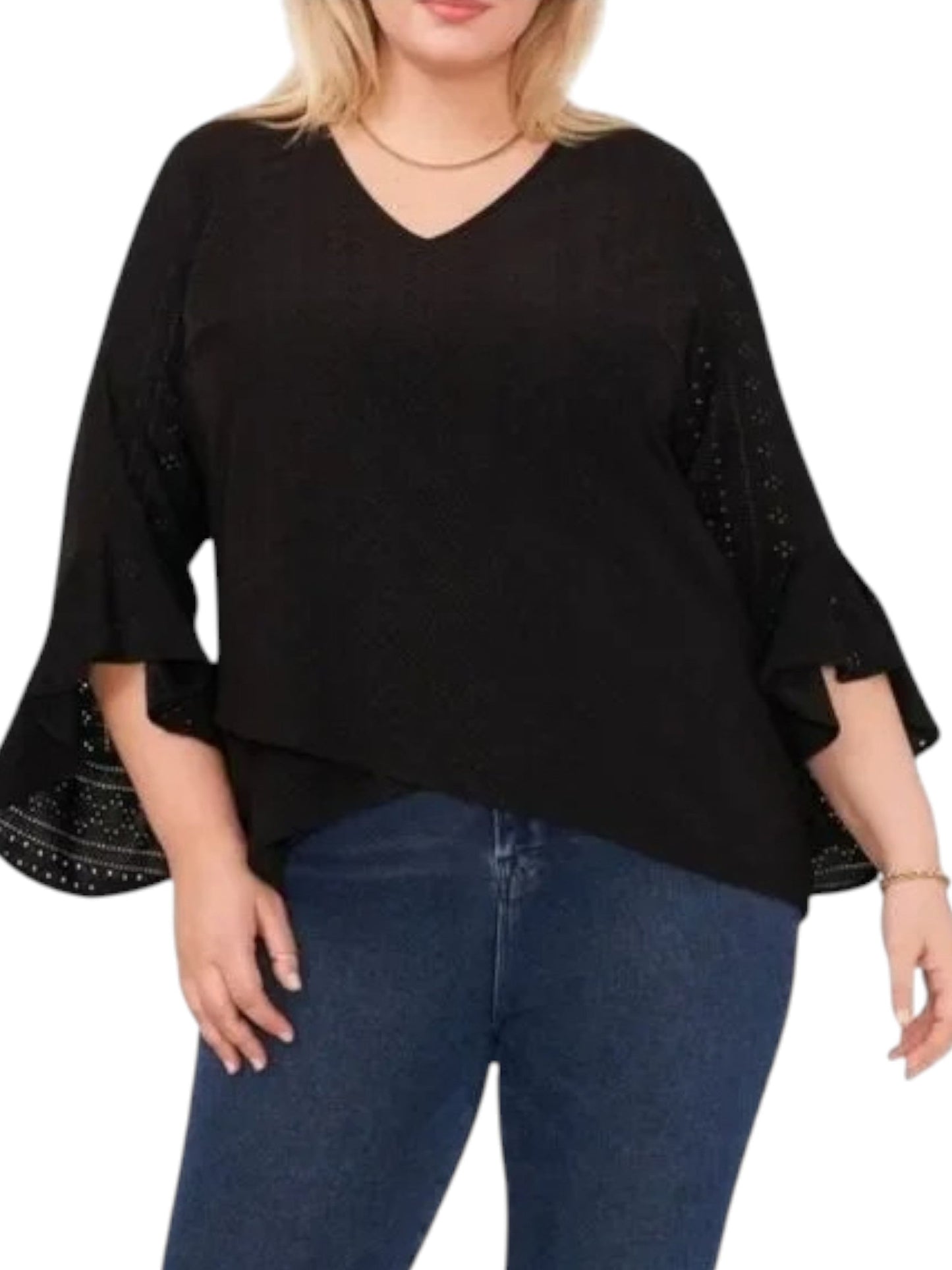 Women's Printed Top,Black