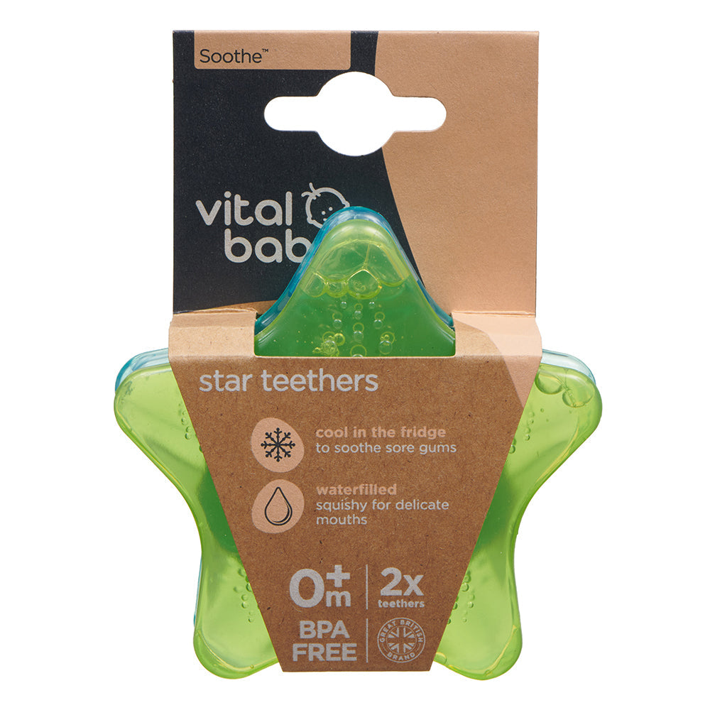 Vital Baby - Soother star teethers 2pk - mixed