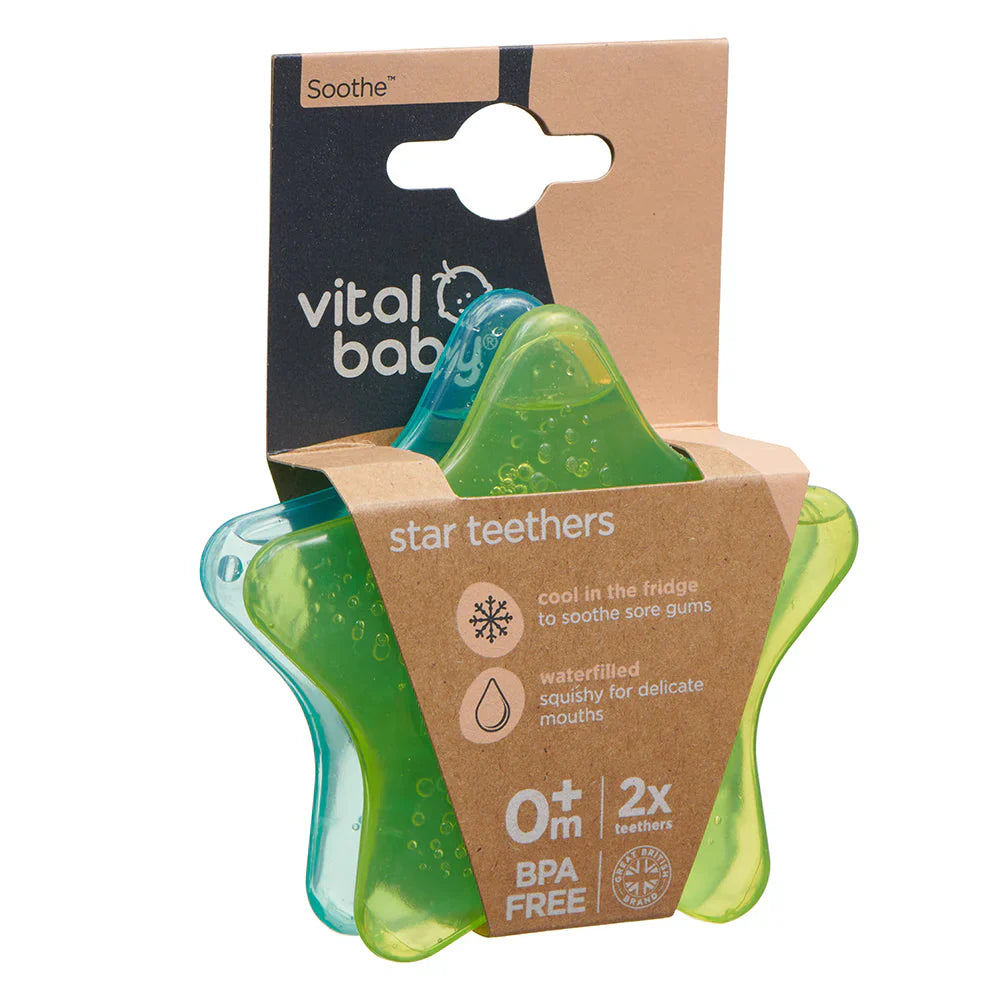Vital Baby Soothe star teethers 2pk