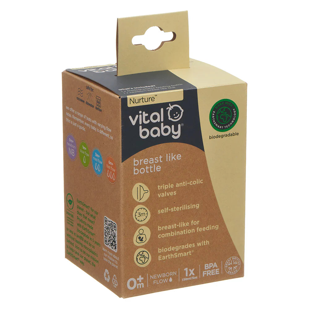 Vital Baby Nurture breast like bottle 150ml 1pk