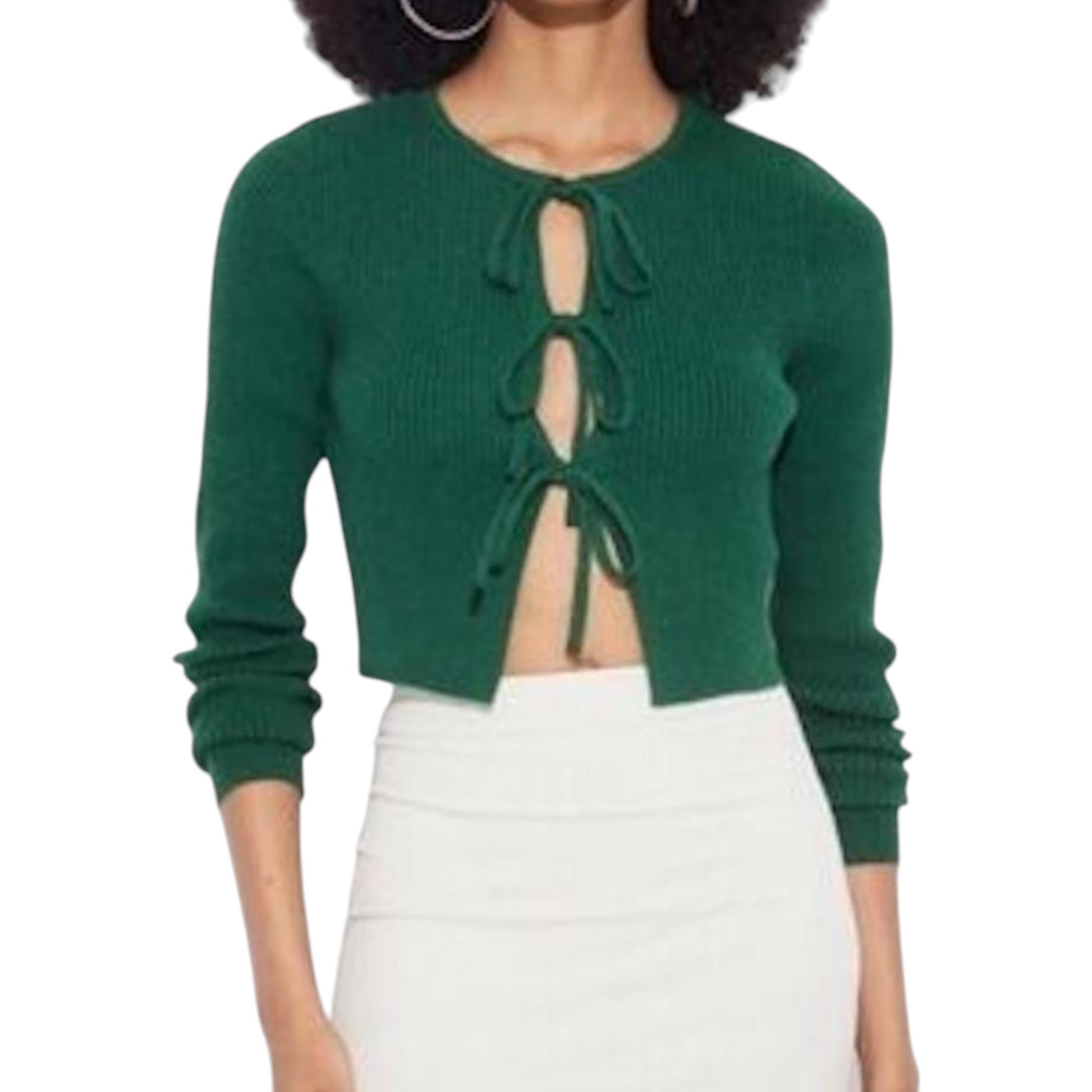 Women's Ribbed Top,Green