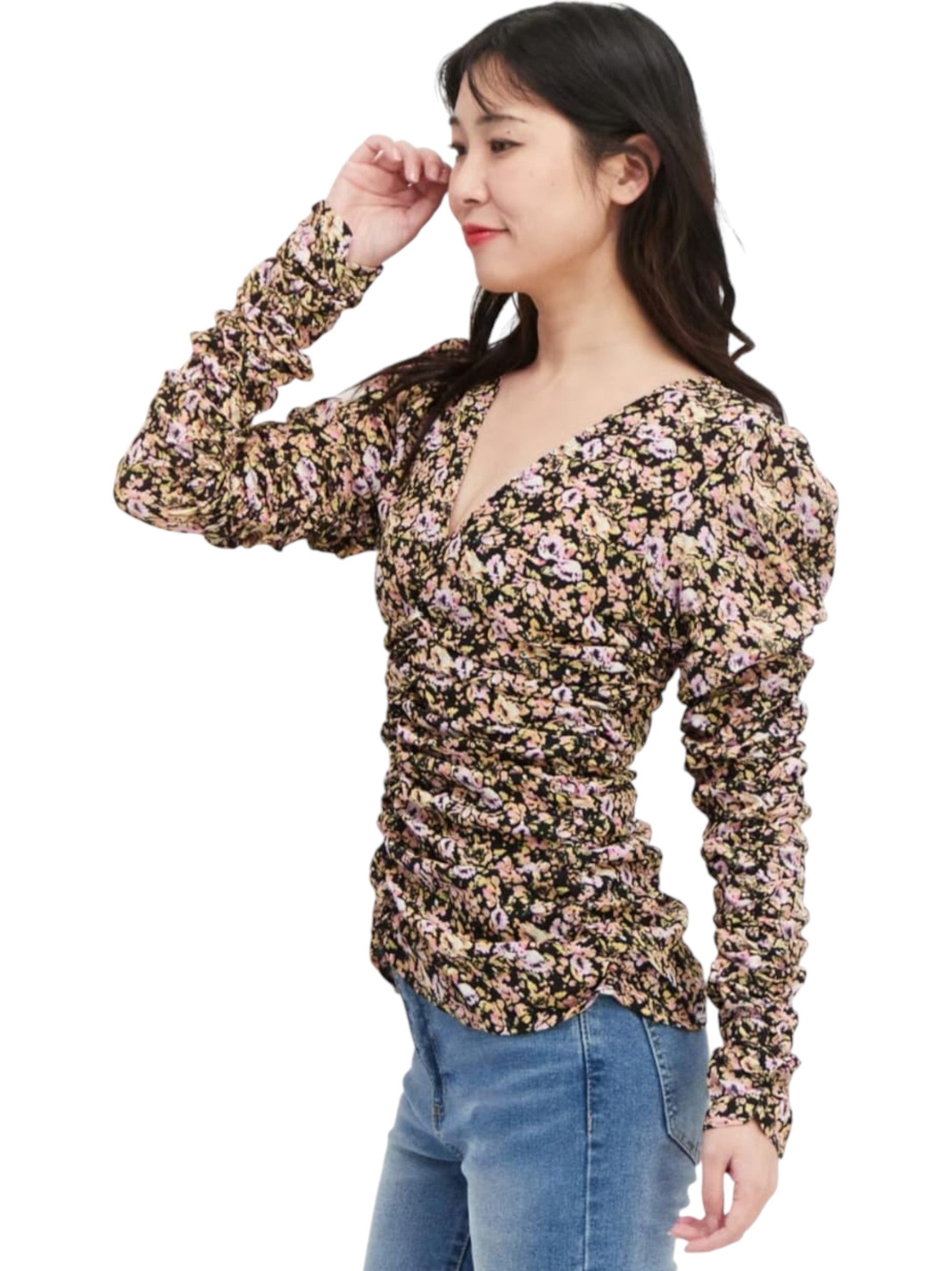 Women's Floral Printed Top,Multi