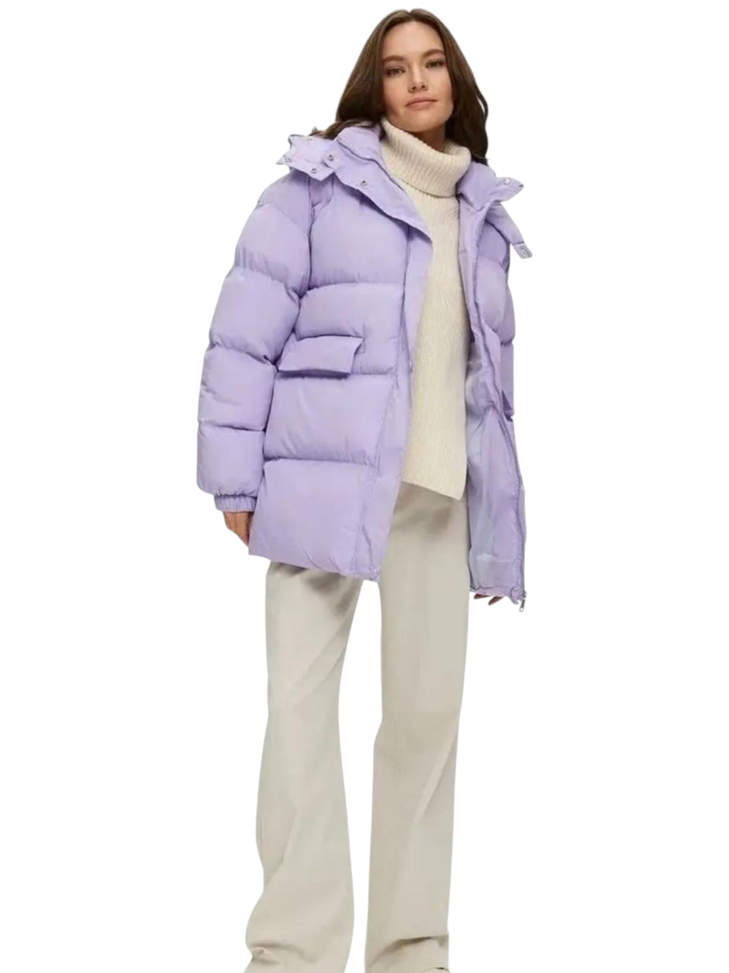 Women's Quilted Jacket,Purple