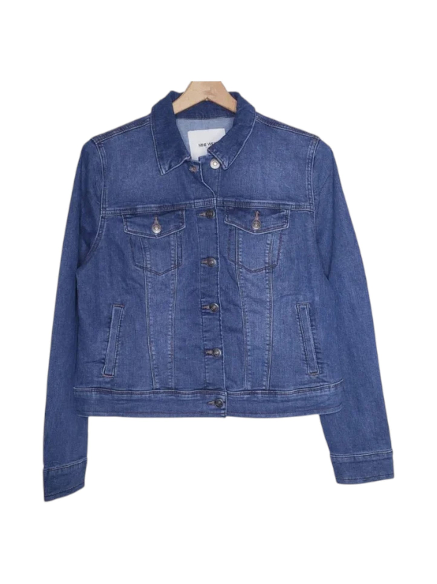 Kids Girl's Plain Jeans Jacket,Navy