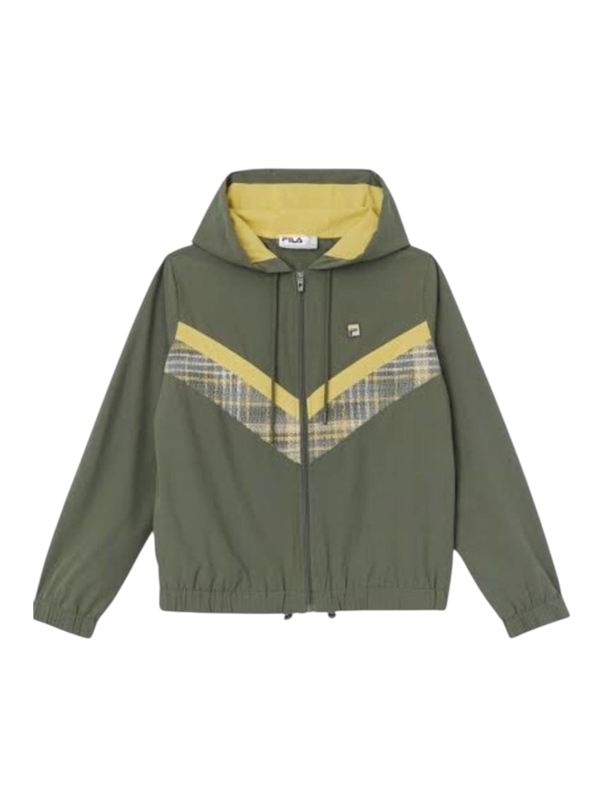 Women's Colorblocked Jacket,Olive