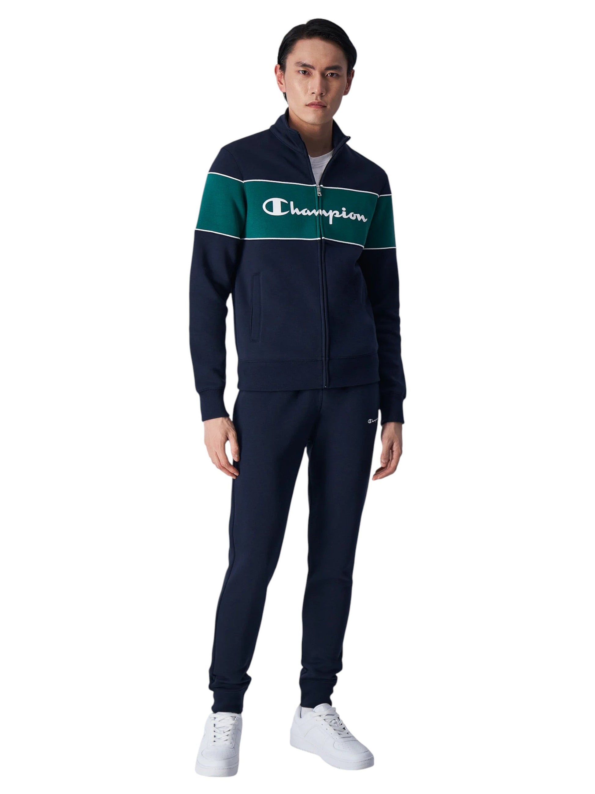 Men's Colorblocked Pajama Set,Navy