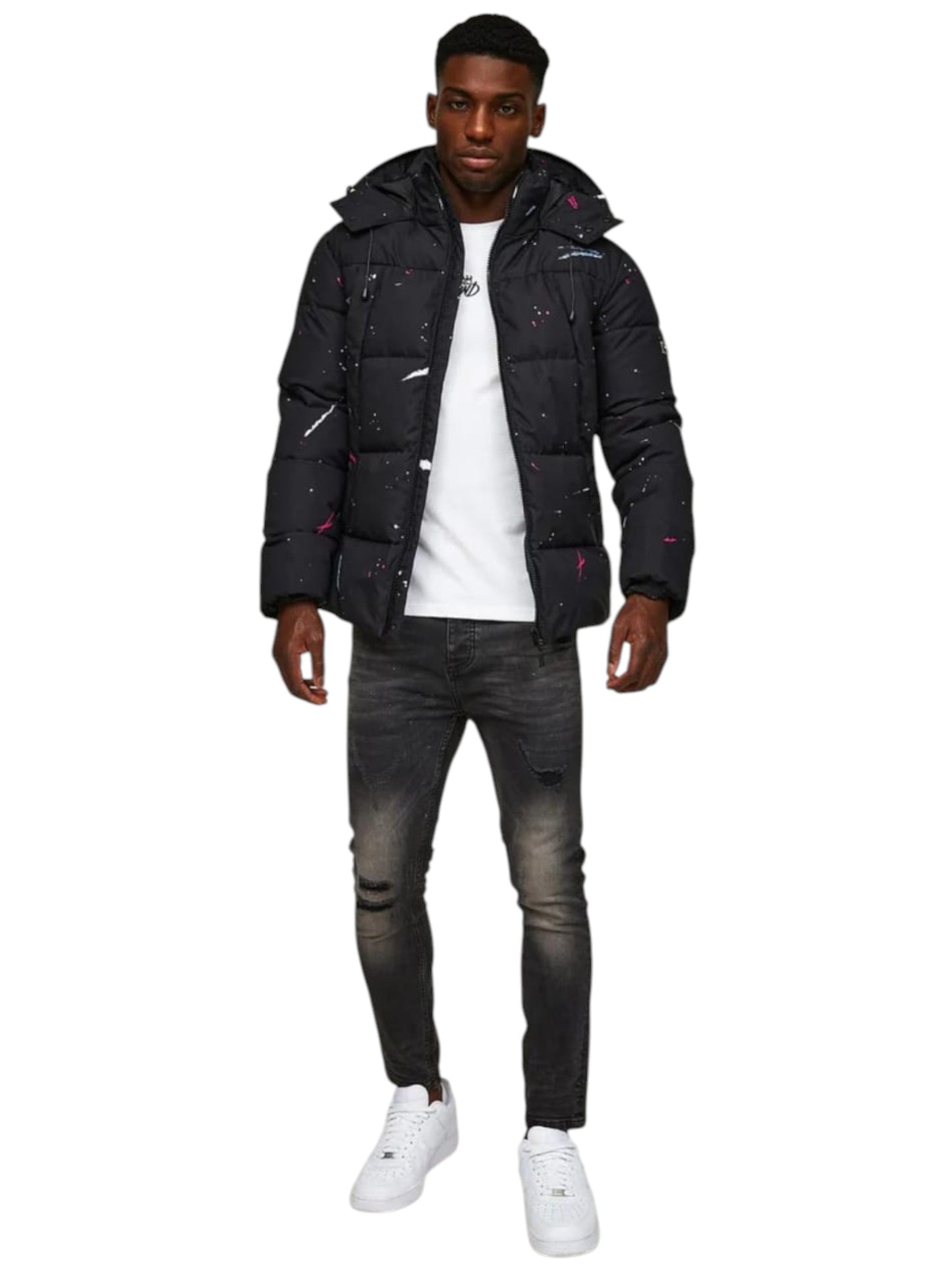 Men's Quilted Jacket,Black